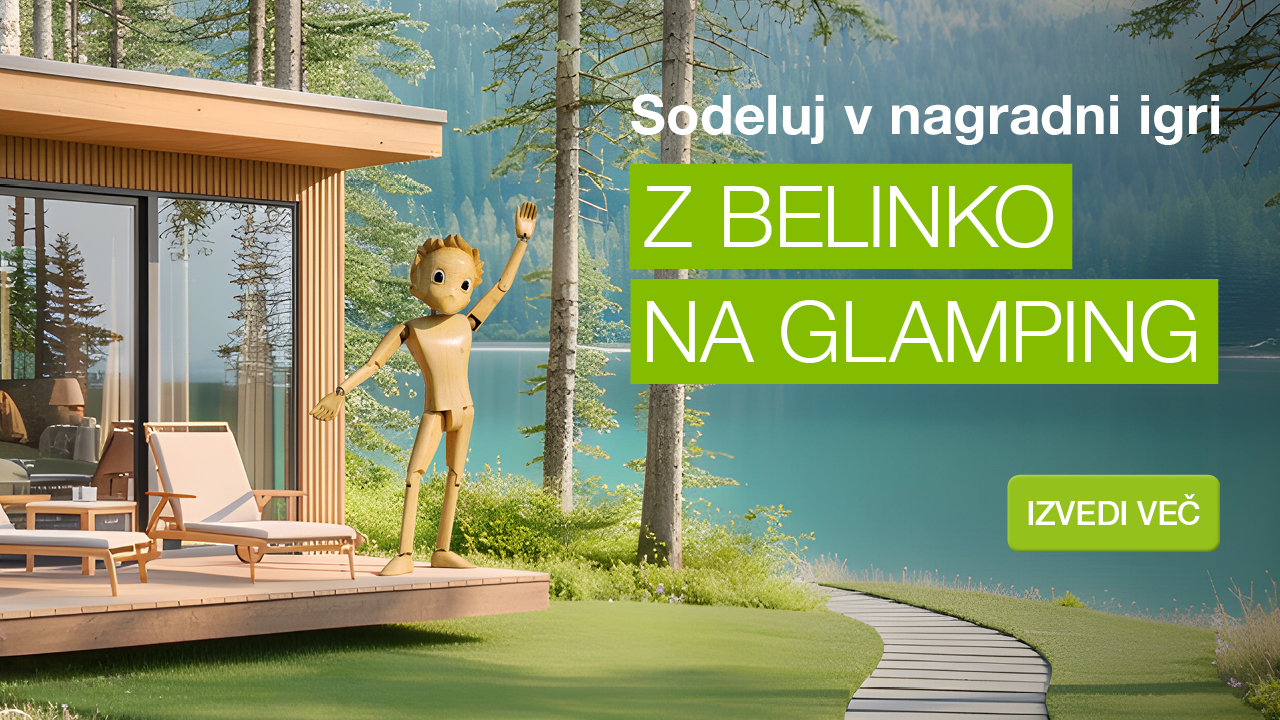 Z Belinko na glamping - nagradna igra